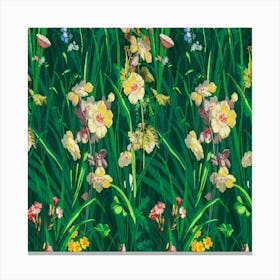 Flowers In The Grass Canvas Print