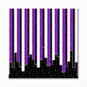 Purple Barcodes Canvas Print