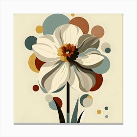 Daffodils in Boho Art Canvas Print