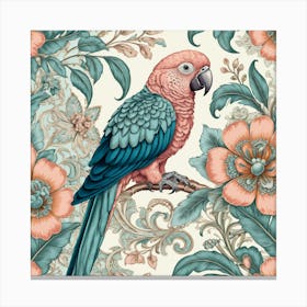 Pink Parrot Canvas Print