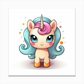 Cute Unicorn 333 Canvas Print