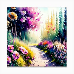 زهور بديعه  Canvas Print