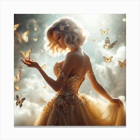 Blonde Angel Canvas Print