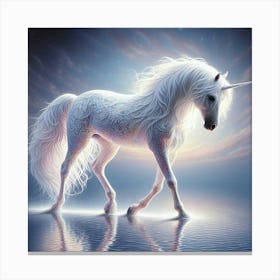 Unicorn In The Water 6 Canvas Print