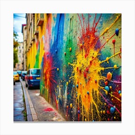 Colorful Street Art Canvas Print