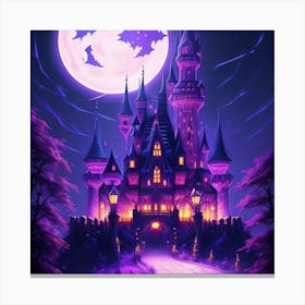 Halloween Castle Canvas Print