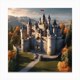 Castle In The Forest 7 Canvas Print