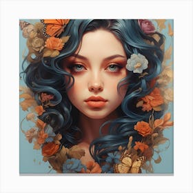 Butterfly Girl Canvas Print