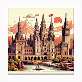 Spanish City Canvas Print