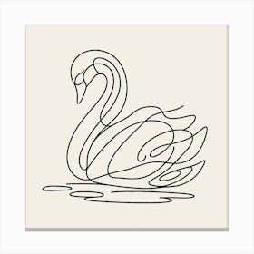 Swan Picasso style 11 Canvas Print