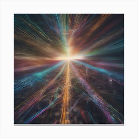 Abstract Light Rays 5 Canvas Print