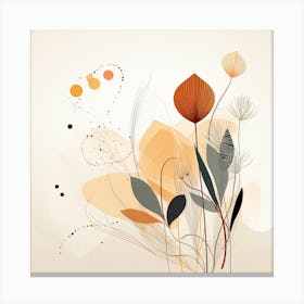 Abstract Floral Design Canvas Print