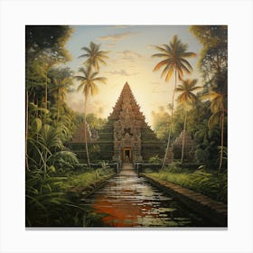 Temple In The Jungle 9 Canvas Print