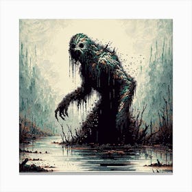 Monster In The Swamp Canvas Print