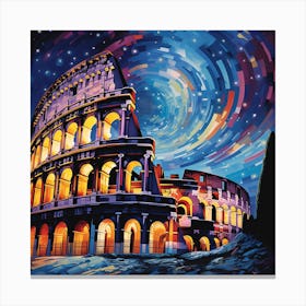 Colossion At Night Canvas Print