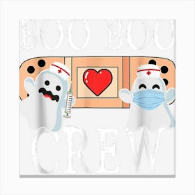 Boo Boo Crew Ghost Nurse Costume Girls Halloween Canvas Print