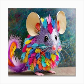 Colorful Mouse Canvas Print