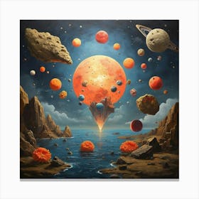 Summer With A Chance Of Asteroids Art Print  Canvas Print