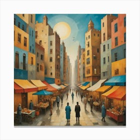 Israeli Market Canvas Print