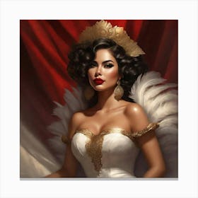 Mexican Beauty Portrait 13 Canvas Print