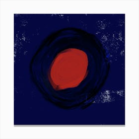 Circle With A Red Center Canvas Print