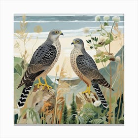 Bird In Nature Eurasian Sparrowhawk 1 Canvas Print