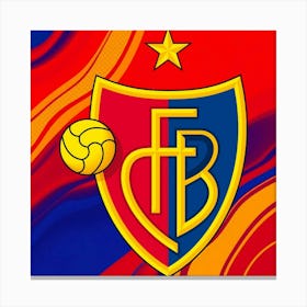 FC Basel 1893 Logo Wall Art 6 Canvas Print