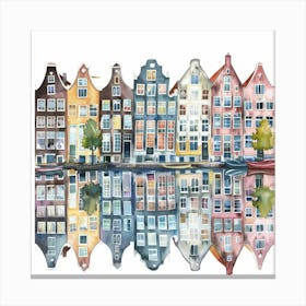 Amsterdam Houses 1 Canvas Print