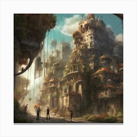 Fantasy City 60 Canvas Print