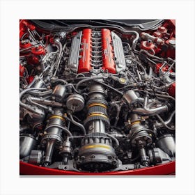 Ferrari Engine Bay Canvas Print