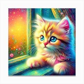 Feline Creative Cat Illustration 98 1 Canvas Print