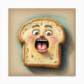 Bread Face 3 Canvas Print