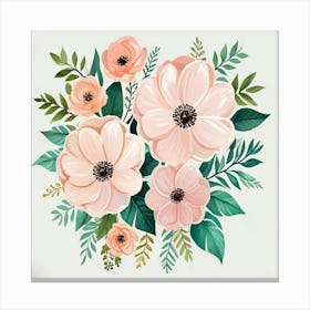 Pink Flowers Canvas Print