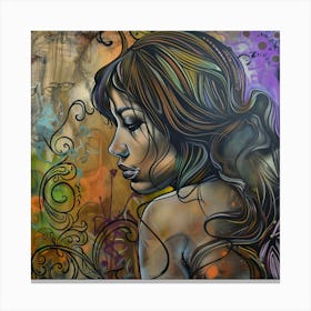 Butterfly Girl Canvas Print