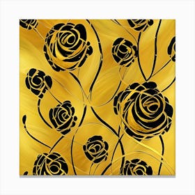 Winding Roses Canvas Print