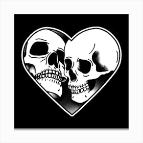 Lovers in death 1 Canvas Print