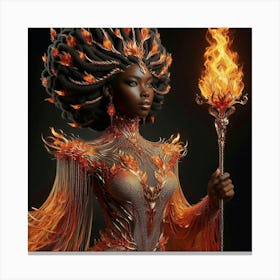 Fire Goddess-9 Canvas Print