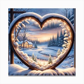 Heart Of Winter Canvas Print