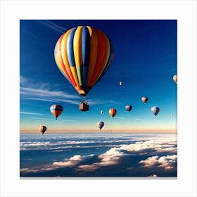Hot Air Balloons In The Sky 1 Canvas Print