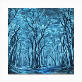 Blue Forest Canvas Print