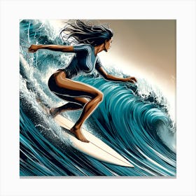 Surfer Girl Canvas Print