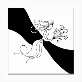 Flower Girl Canvas Print