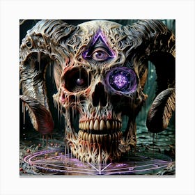 Demon Skull 1 Canvas Print