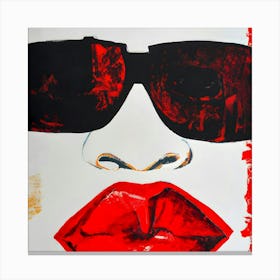 Red Lips Canvas Print