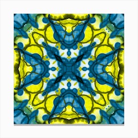 Ukraine Symbol Blue And Yellow Pattern 4 Canvas Print