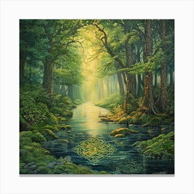 Celtic Forest 1 Canvas Print