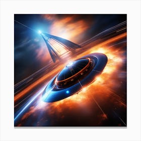 Alien Spaceship 8 Canvas Print