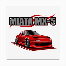 Mazda Mx-5 Red Canvas Print