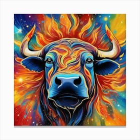 Bull Painting Canvas Print