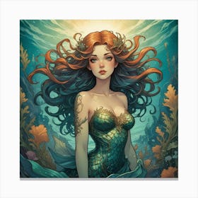 Mermaid 34 Canvas Print